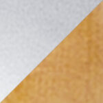 Cromo mate / Haya, barniz transparente