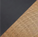 Negro mate, roble barniz transparente Negro mate, roble barniz transparente